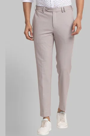 Park Avenue Men Active Fit Plain Trousers