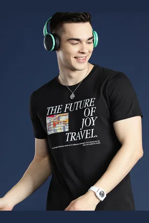 Mast & Harbour Men Graphic Printed Regular Fit T-shirt