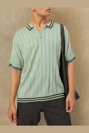 Kook N Keech Coastal Chic Knit Polo Neck T-shirt