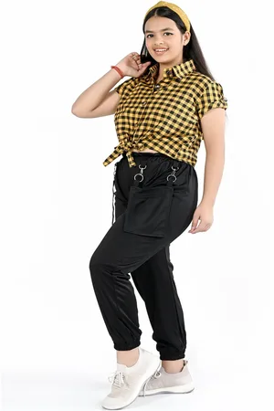 BAESD Girls Checked Shirt & Trousers Clothing Set