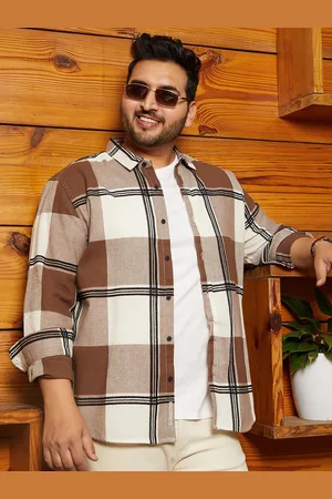 Instafab Men Comfort Opaque Checked Casual Shirt