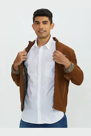 Indian Terrain Men Slim Fit Opaque Casual Shirt