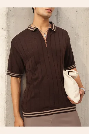 Kook N Keech Sophisticated Knit Polo Neck T-shirt