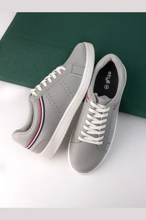 Styli Men Perforations Comfort Insole Lace-Ups Sneakers