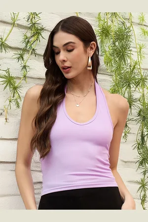 DressBerry Scoop Neck Sleeveless Solid Tank Top