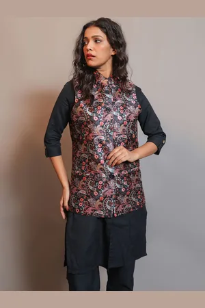 Kalini Women Printed Nehru Jacket