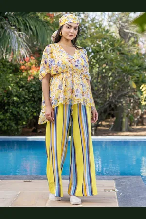 Ambraee Printed Top & Trouser Co-Ord Set