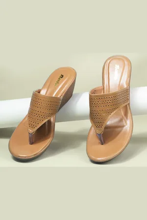 Bata PU Party Wedge Sandals