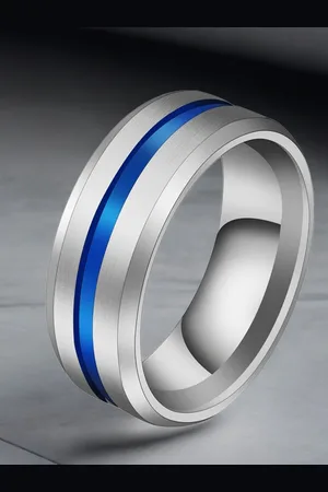 FÁBULA Men Matte Finish Tungsten Band Finger Ring