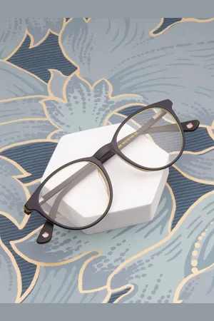 Ted Smith Unisex Blue Full Rim Round Frames Eyeglasses