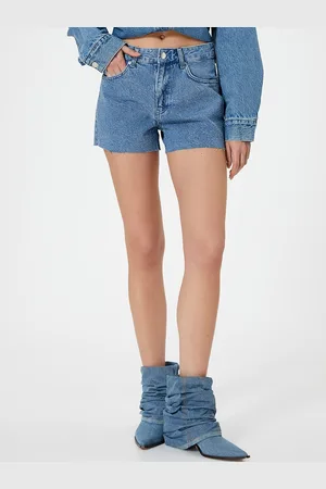 Koton Women Pure Cotton Denim Shorts