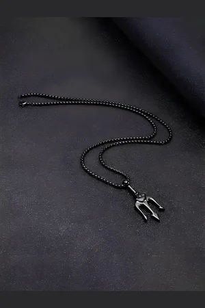 KARISHMA KREATIONS Stainless Steel Geometric Pendant With Chain