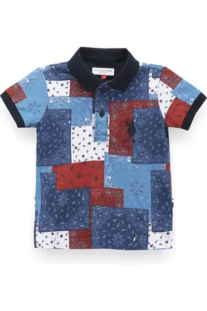 Ralph Lauren Boys Printed Polo Collar T-shirt