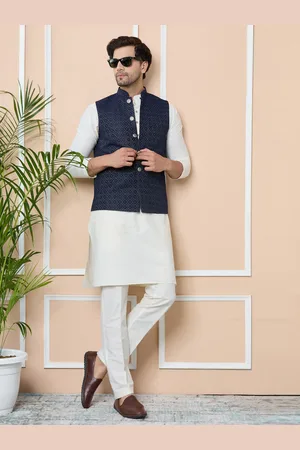 See Designs Woven Design Nehru Jacket