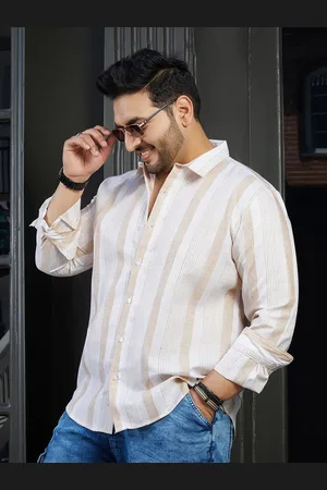 Instafab Men Comfort Multi Stripes Opaque Striped Casual Shirt