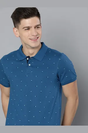 Mast & Harbour Men Blue Conversational Printed Pure Cotton T-shirt