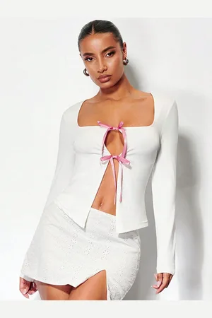 Stylecast Women Tie-Ups Fitted Top