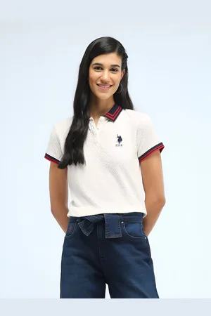 Ralph Lauren Solid Polo Collar T-shirt