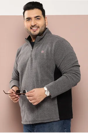 Sztori Men Plus Size Colourblocked Sweatshirt