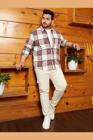 Instafab Men Comfort Opaque Checked Casual Shirt