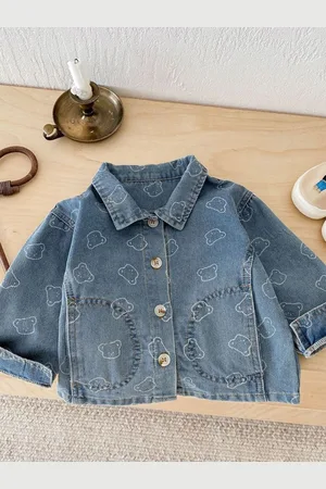LULU & SKY Girls Relaxed Fit Spread Collar Conversational Printed Cotton Casual Shirt