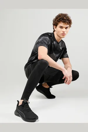 PUMA Unisex Black Incinerate Running Shoes