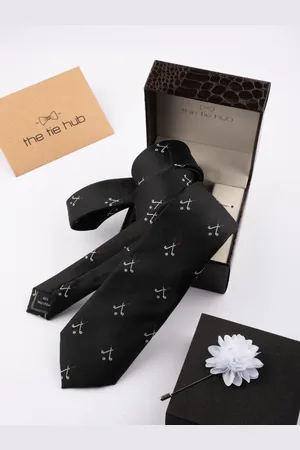 The Tie Hub Men Tie With Lapel Pin Accessory Gift Set