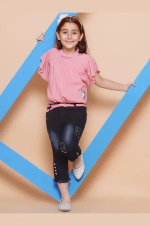 BAESD Girls Printed Top with Capris