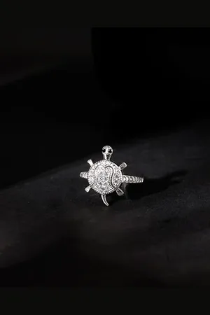 GIVA 925 Silver Racy Tortoise Ring For Him