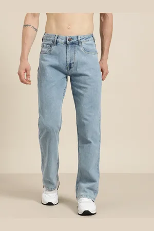 HERE&NOW Men Bootcut Light Fade Stretchable Jeans