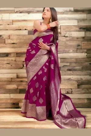 Saadhvi Woven Design Zari Pure Silk Kanjeevaram Saree