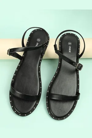 Max Collection Women Textured Open Toe Flats