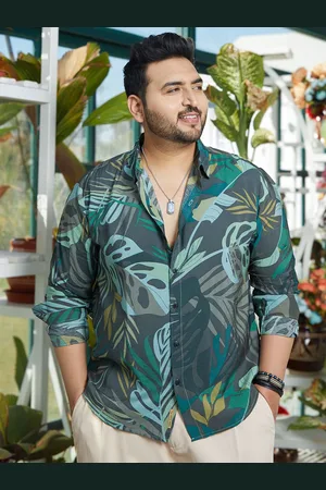 Instafab Men Comfort Opaque Printed Casual Shirt