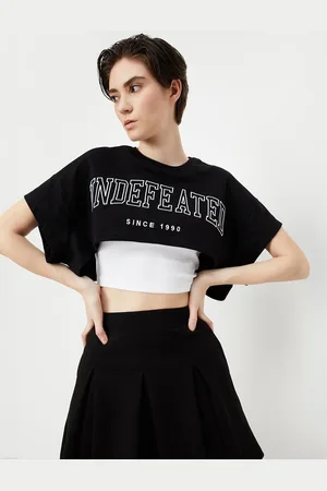 Max Collection Women Typography Printed Drop-Shoulder Sleeves Pure Cotton T-shirt