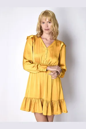 COVER STORY Puff Sleeve Fit & Flare Mini Dress