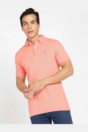 Provogue Men Polo Collar Applique Slim Fit T-shirt