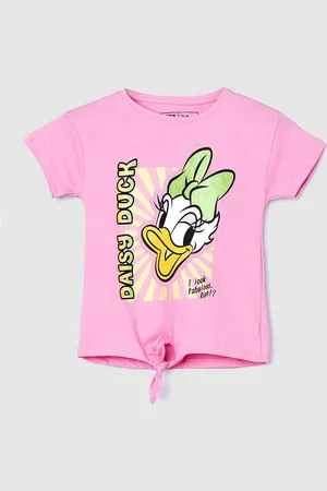 Max Collection Girls Printed Pure Cotton T-shirt