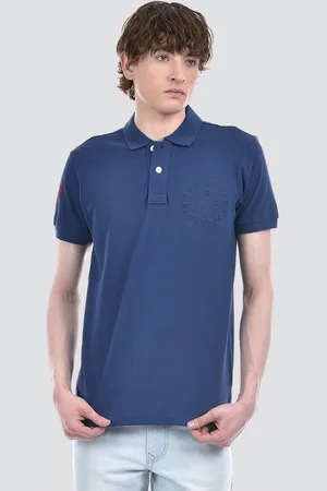 NUMERO UNO Men Solid Polo Collar T-shirt