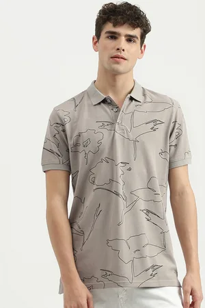 Benetton Printed Polo Collar Short Sleeves Cotton T-shirt