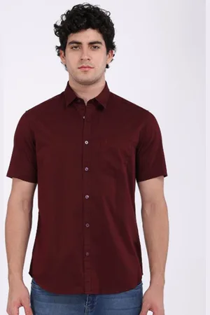 Indian Terrain Men Classic Slim Fit Opaque Casual Shirt