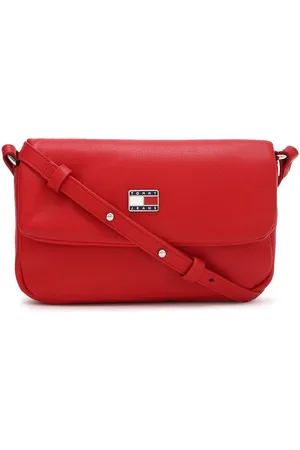 Tommy Hilfiger PU Structured Sling Bag with Fringed