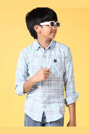 V-Mart Boys Opaque Checked Casual Shirt