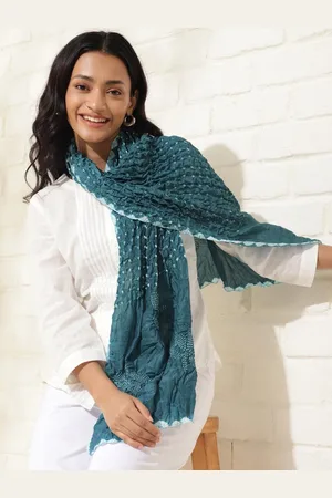 Fabindia Viscose Blend Bandhani Stole