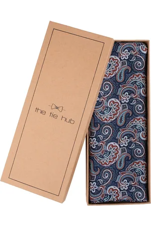 The Tie Hub Men Paisley Printed Silk Scarf