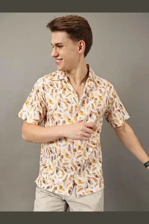 Jilmil Men Classic Floral Opaque Printed Casual Shirt