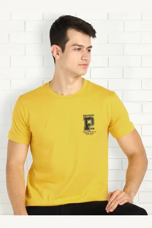 Provogue Men Checked Pockets T-shirt