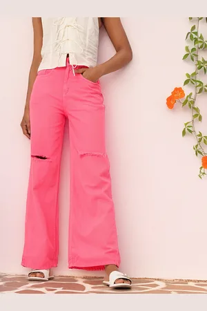 DressBerry Urban Chic Straight Fit Slash Knee Jeans