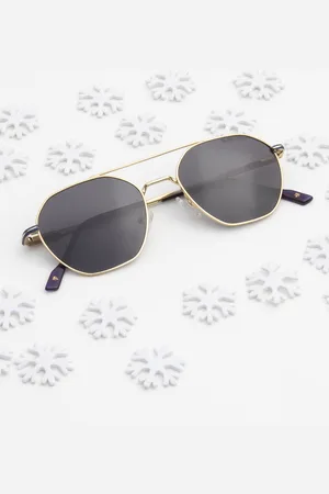 Ted Smith Unisex Aviator Sunglasses with Polarised and UV Protected Lens-SUN-JARIES_C1