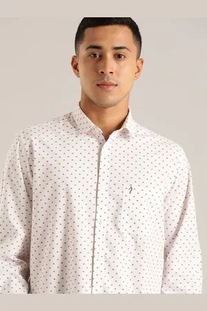Indian Terrain Men Slim Fit Opaque Printed Casual Shirt