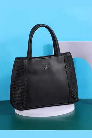All Things Mochi Black PU Structured Handheld Bag